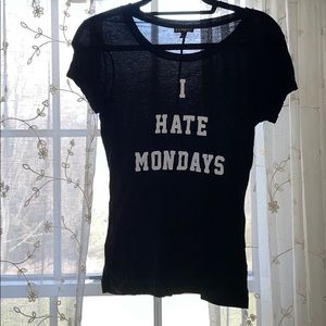 Black I Hate Mondays Tshirt